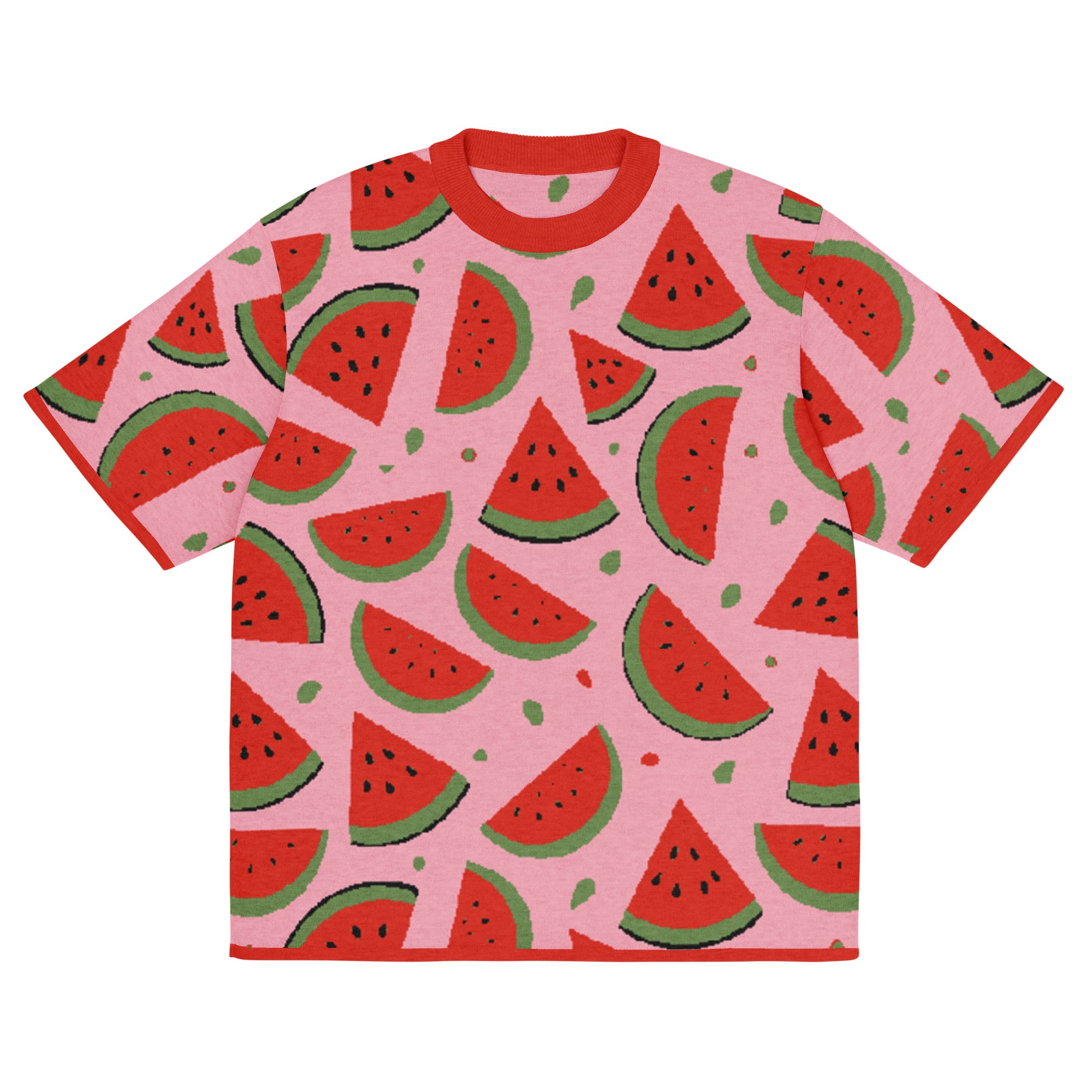 Fresh Watermelon Knitted Classic Tee - Image 7