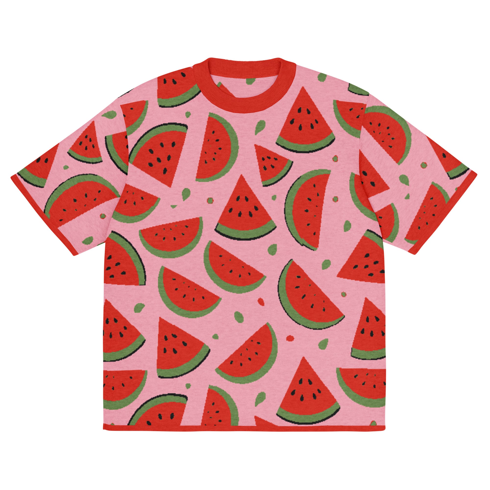 Fresh Watermelon Knitted Classic Tee - Image 13