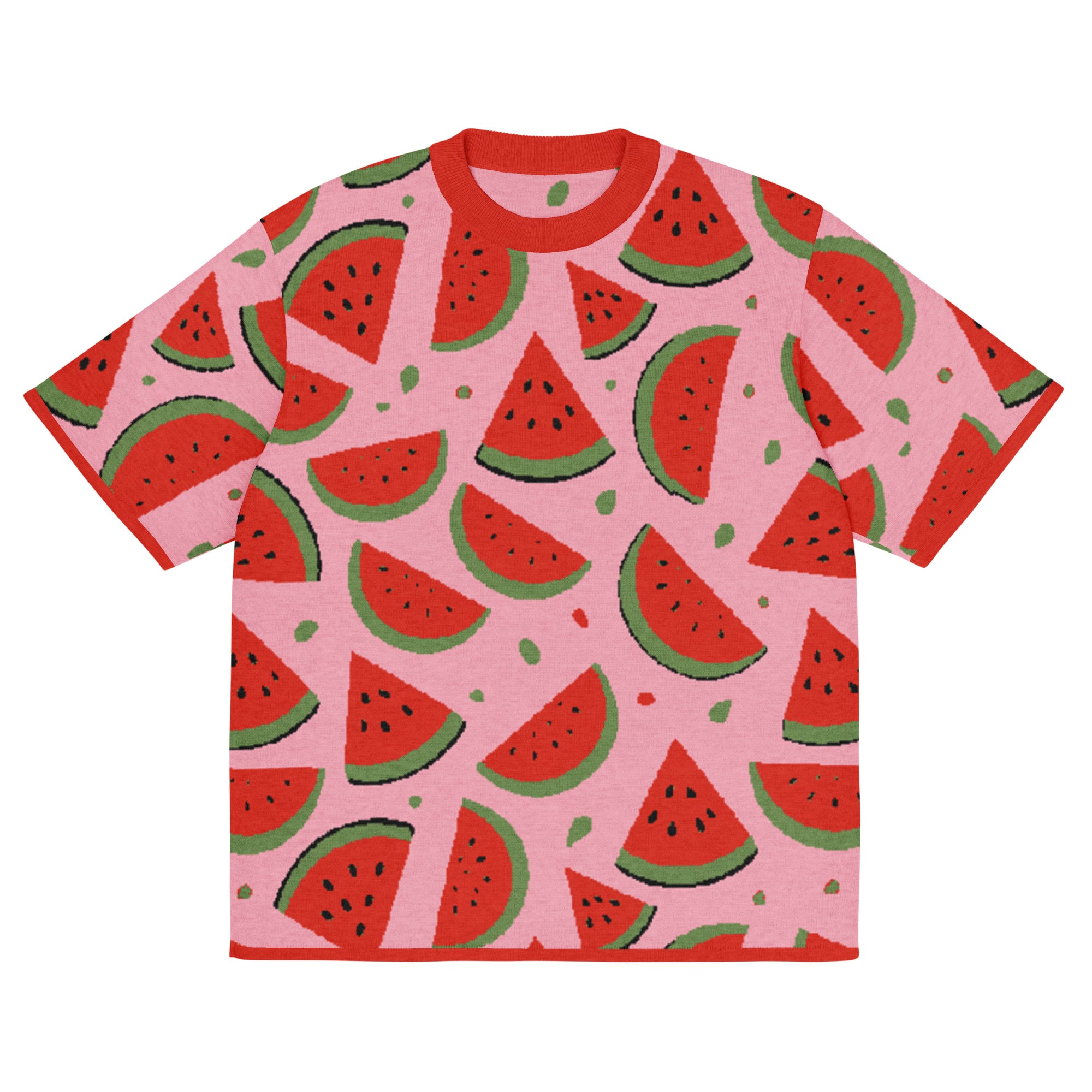 Fresh Watermelon Knitted Classic Tee - Image 5