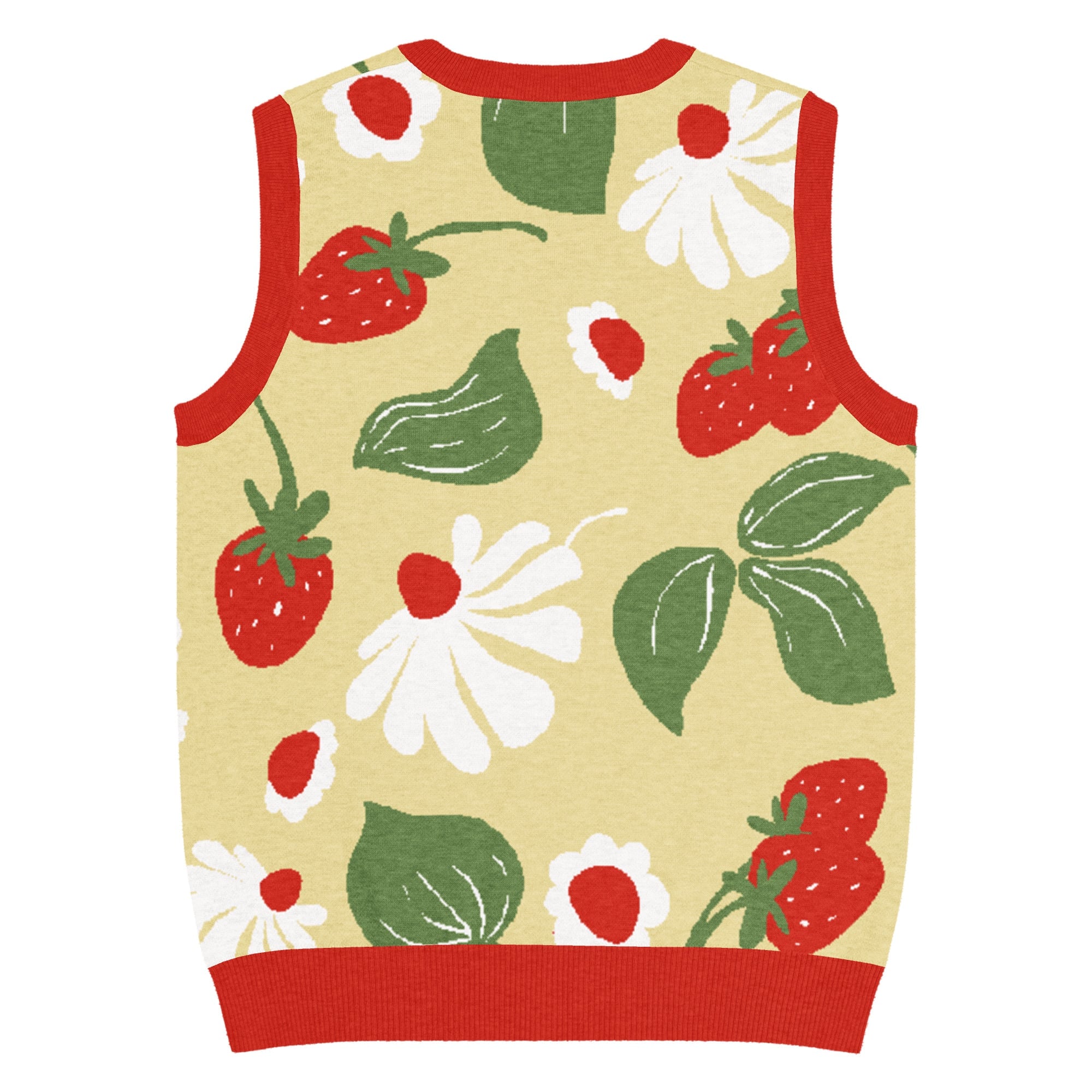 Strawberry Fields Knit V-Neck Vest - Image 16