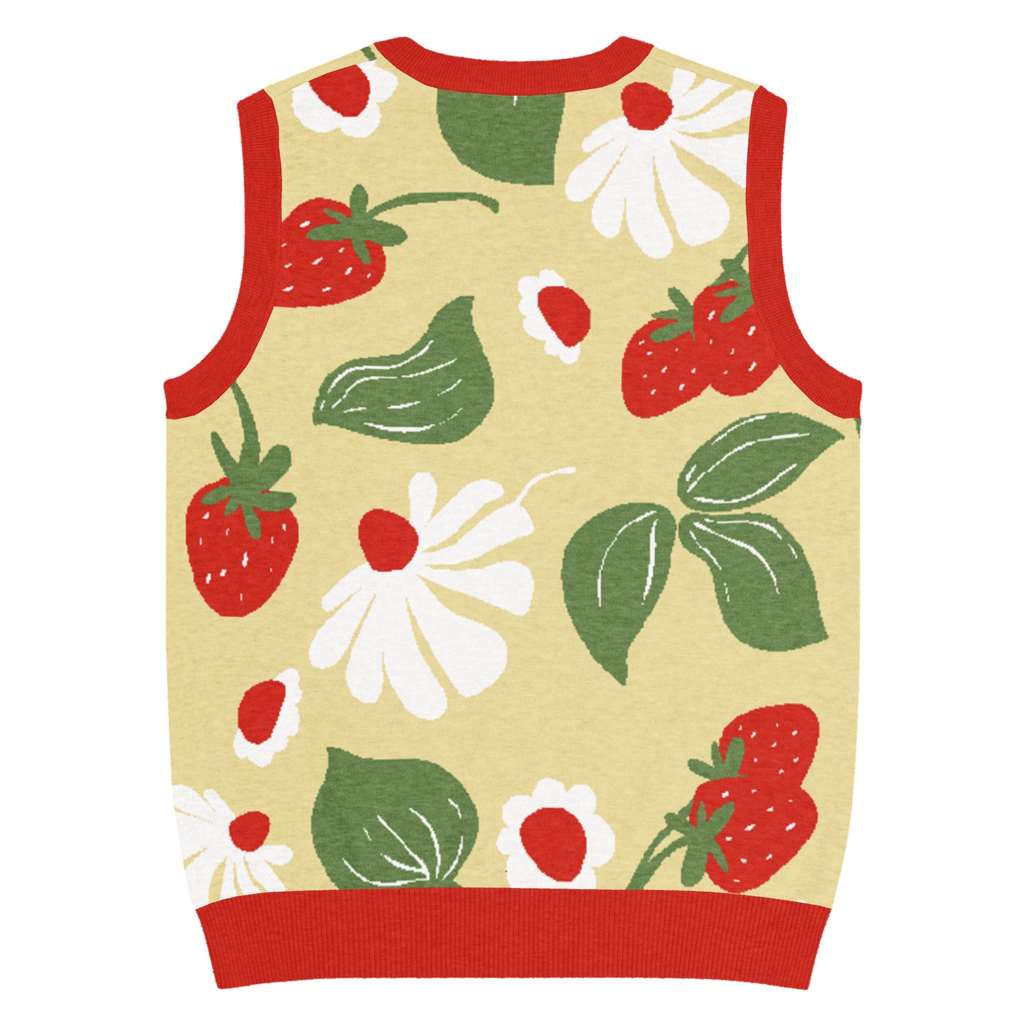 Strawberry Fields Knit V-Neck Vest - Image 18