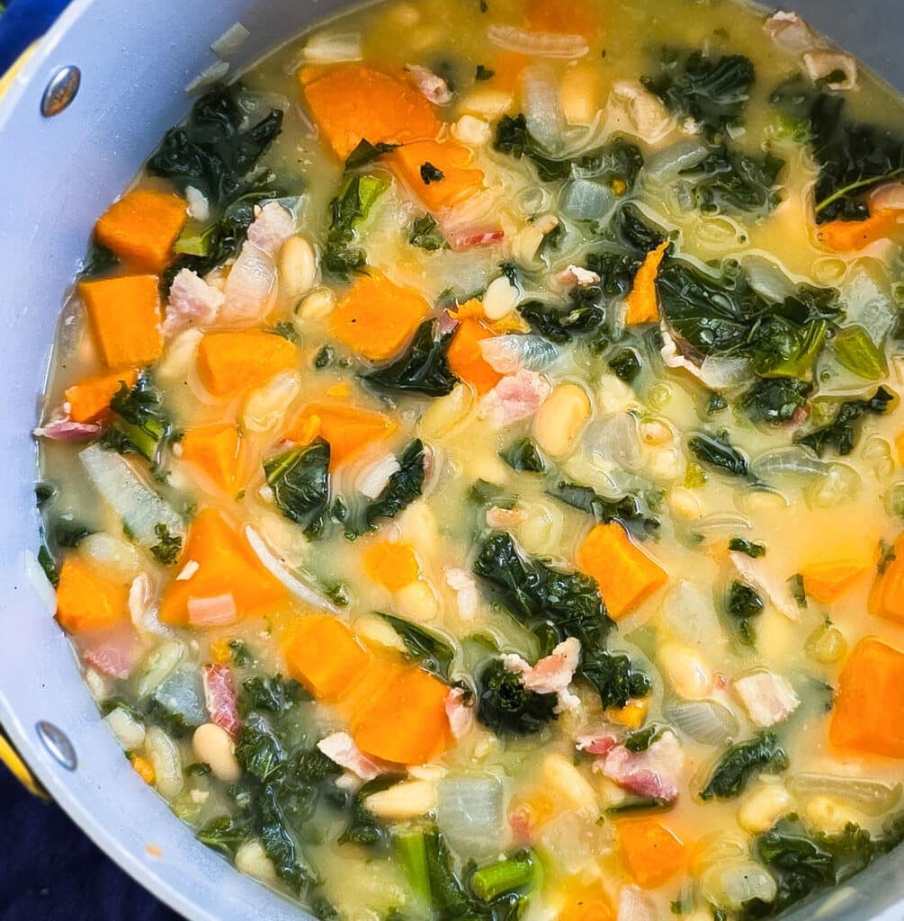 Easy Sweet Potato White Bean Soup with Kale & Bacon
beautifuleatsandthings.com