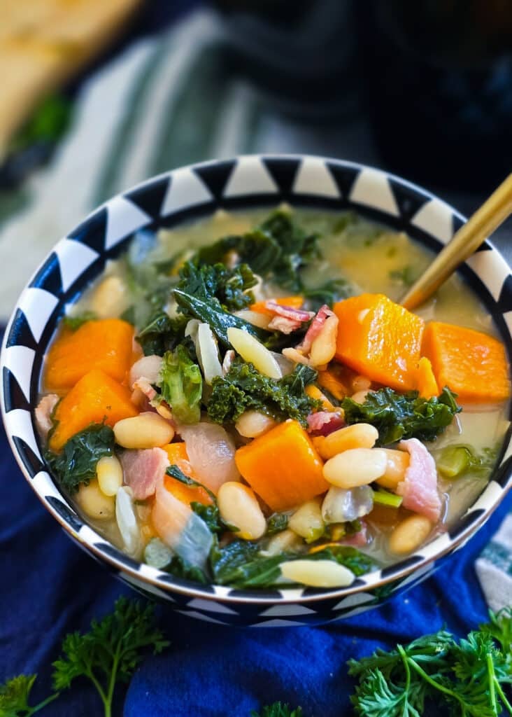 Easy Sweet Potato White Bean Soup with Kale & Bacon
beautifuleatsandthings.com